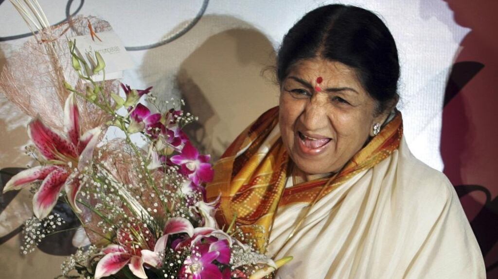 Lata Mangeshkar in Mumbai in 2007. Photograph: Rajesh Nirgude/AP