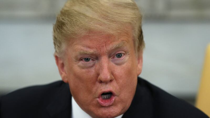 US president Donald Trump reportedly said ‘Oh my God. This is terrible. This is the end of my presidency. I’m f*cked,’ upon learning that a special counsel had been appointed. Photograph: Brian Lawless/PA Wire