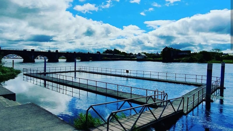 Banagher outdoor pool in Co Offaly. Photograph: Rachel Robbins