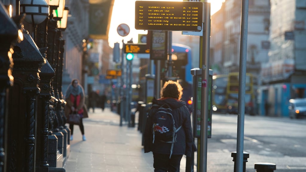 Dublin during rush hour last week. How big the economic hit will be in the Republic is dependent on how long the lockdown stays in place. Photograph: Dave Meehan