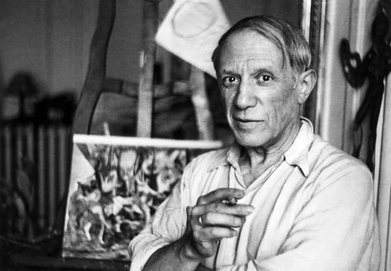 Pablo Picasso in his Paris studio. Photograph: Getty Images