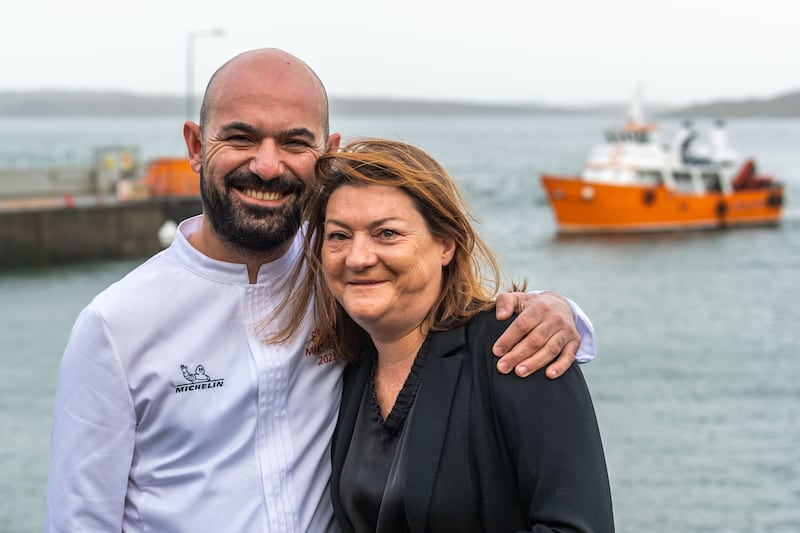 Ahmet Dede and Maria Archer, co-owners of Dede restaurant in Baltimore, Co Cork. Photograph: Andy Gibson