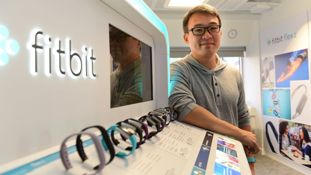 Fitbit chief executive James Park: sees a future where doctors will actually “prescribe” a Fitbit to patients. Photograph: Dara Mac Dónaill/The Irish Times