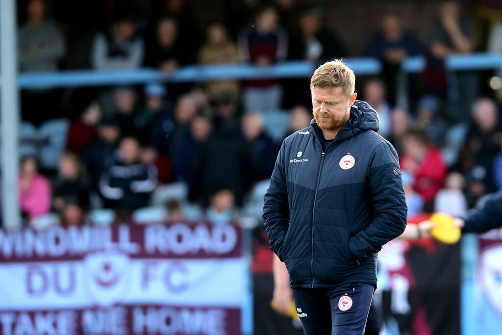 Shelbourne head coach Damien Duff has apologised for comments he made about the FAI staff. Photograph: Bryan Keana/Inpho