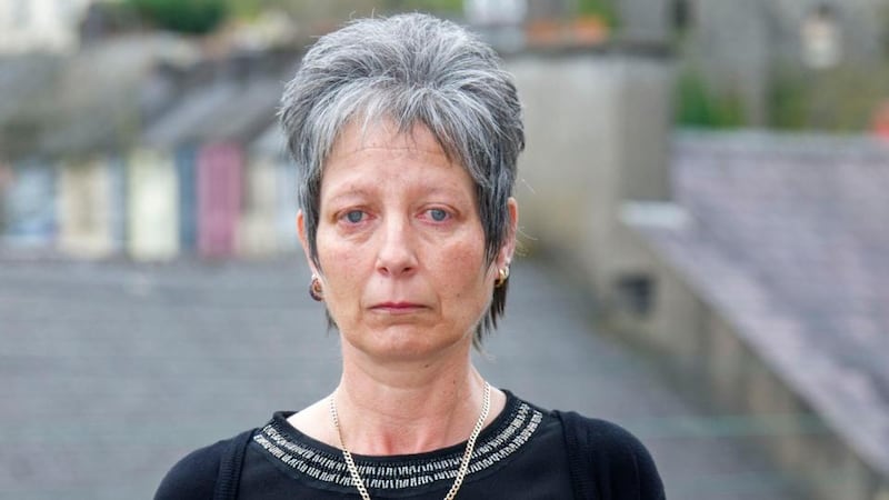 Dog owner Noreen O’Mahony said when she collected the casket for Emily she noticed both the casket and the bag with ashes were much smaller and lighter than what she had been expecting. Photograph: Daragh Mc Sweeney/Cork Courts Limited