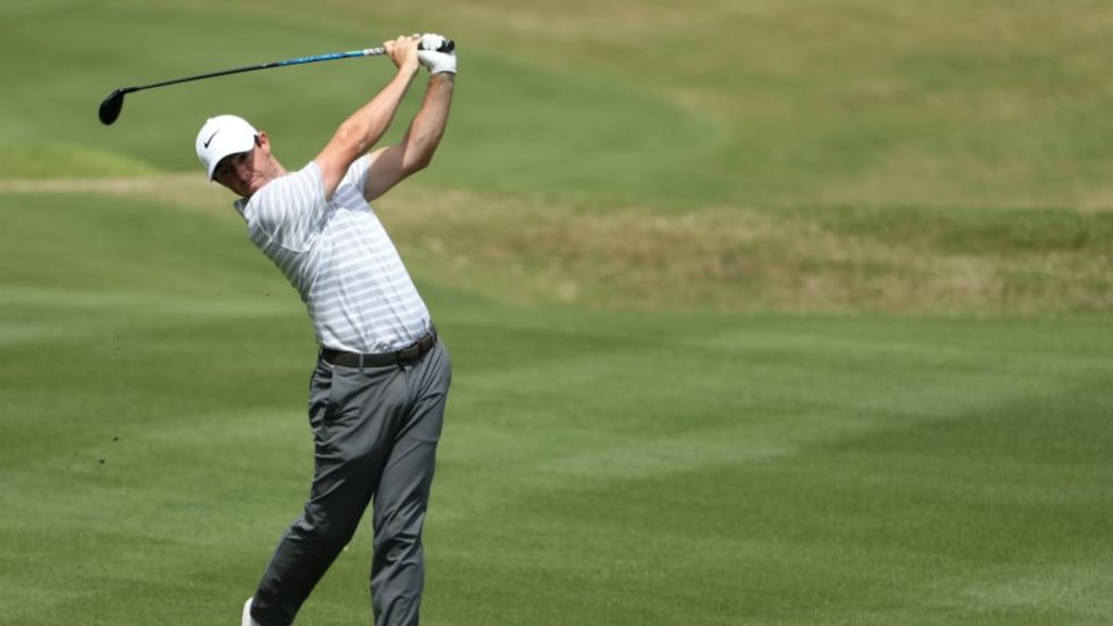 Rory McIlroy was awarded his match against Gary Woodland at the WGC-Dell Technologies Match Play at the Austin Country Club in Texas. Photograph: Christian Petersen/Getty Images