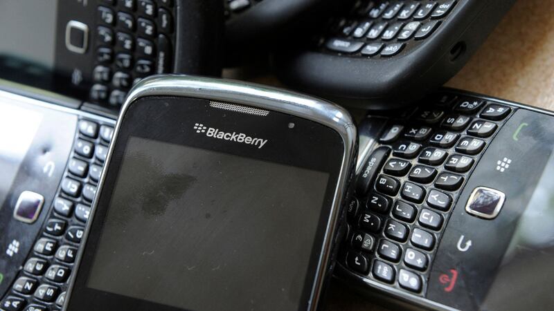 Classic BlackBerry phones no longer function reliably after the company that used to make them ceased updates of its operating system. Photograph: Damien Meyer/AFP