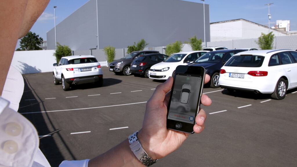 Valeo’s Park4U product combines ultrasonics and vision systems to automatically manoeuvre cars into parking spaces.
