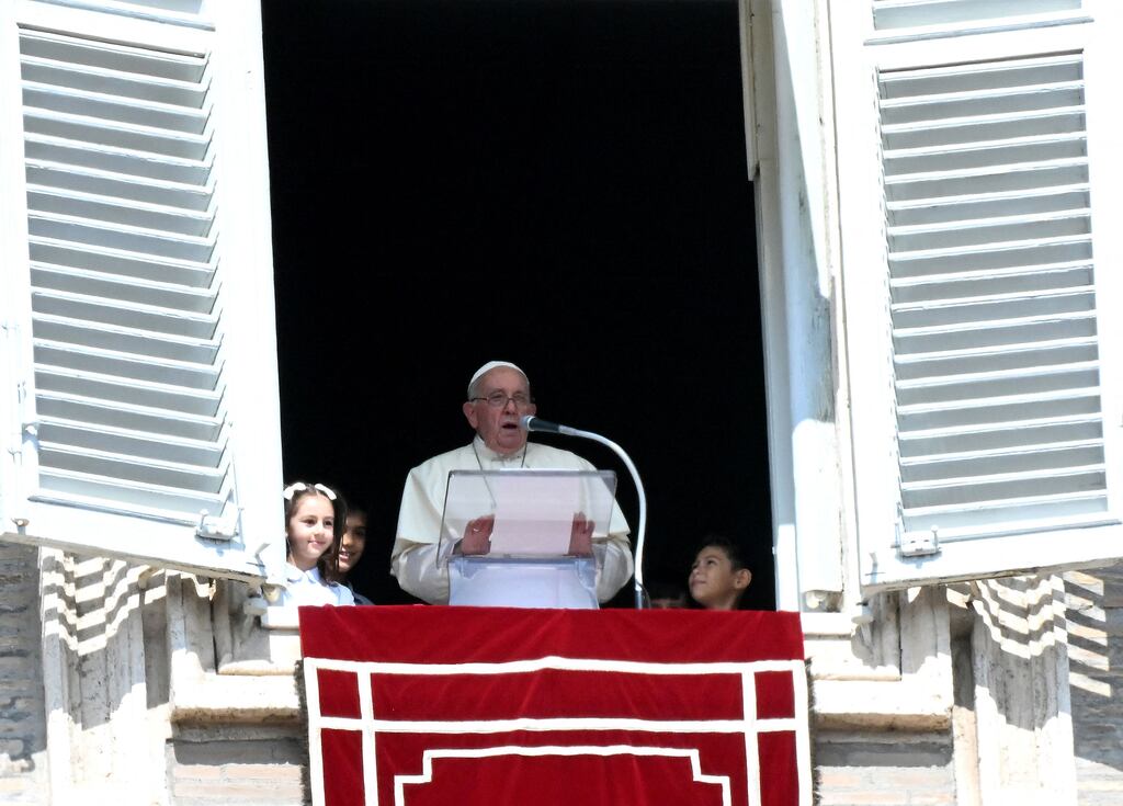 Pope Francis has appeared to leave open the possibility of priests blessing same-sex couples in certain cases. Photograph: FILIPPO MONTEFORTE/AFP via Getty Images