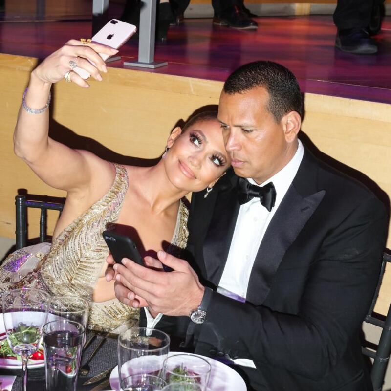 Jennifer Lopez and Alex Rodriguez photographed at the Lincoln Center in New York by Rebecca Smeyne/NYT