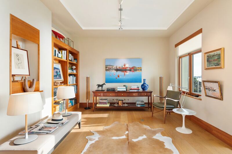 Living, dining and family room