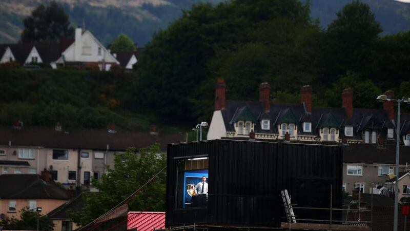 Usually studio spaces at GAA matches are far from social distancing-compliant. Photograph: Jonathan Porter/Inpho