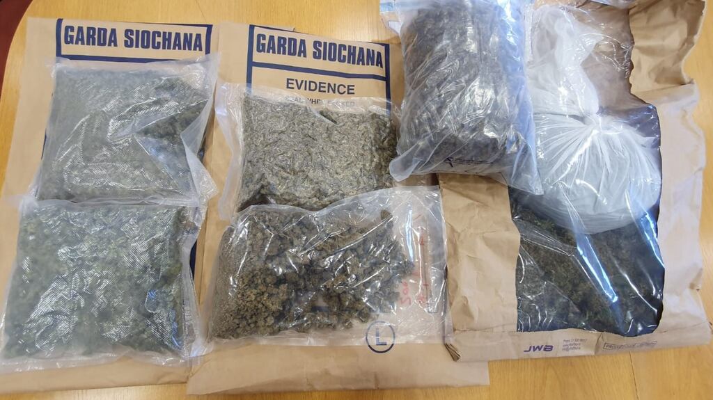 Drugs seized by gardaí in the  multi-agency operation, which took place in Cork and Dublin. Photograph: Garda Press Office