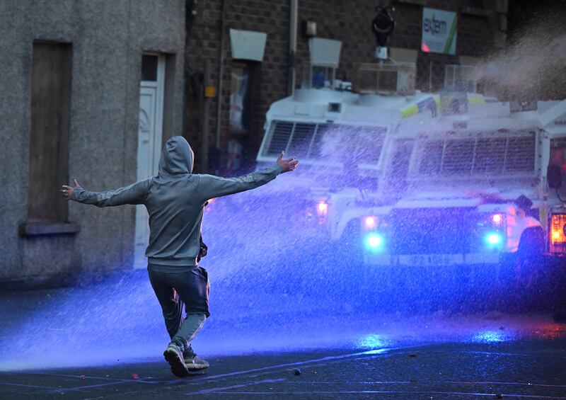 Police said 'bigots and racists' were to blame for four nights of unrest in Ballymena, Co Antrim, earlier in 2025. Photograph: Charles McQuillan/ Getty Images