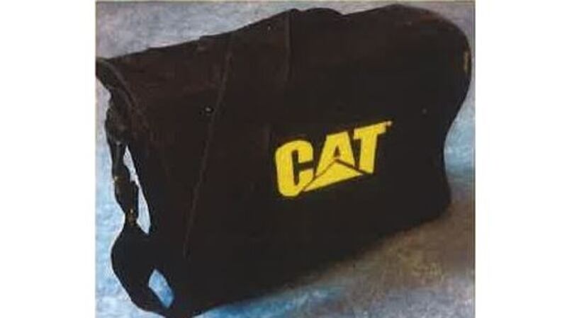 The CAT bag carried by Deirdre Jacob has never been located. Gardaí are interested in hearing from anyone who has ever found or noticed a bag similar to this. Photograph: Garda Press Office