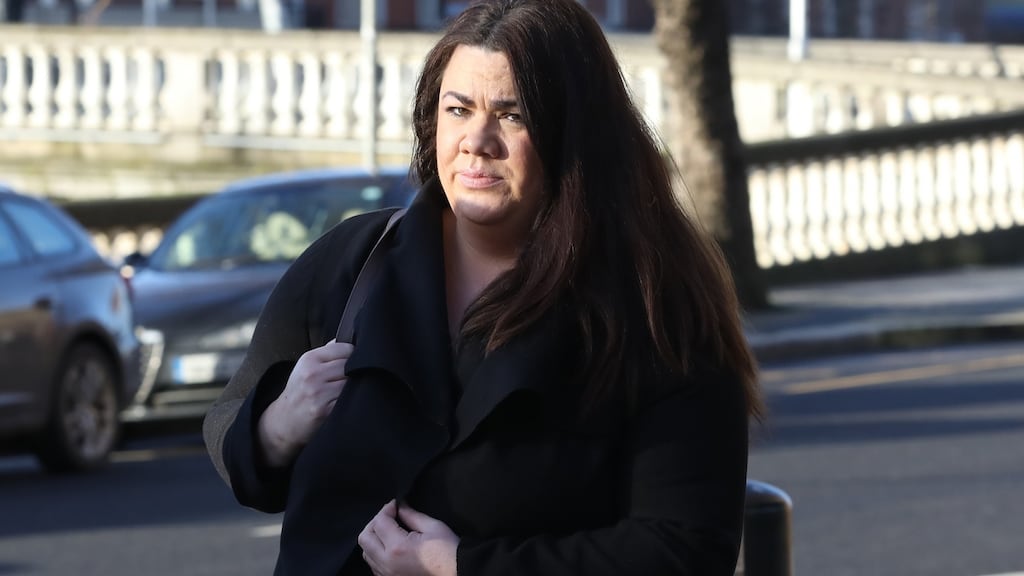 Emma Kenneally, from Templemore, Co Tipperary, pictured leaving the Four Courts. Photograph: Collins Courts.