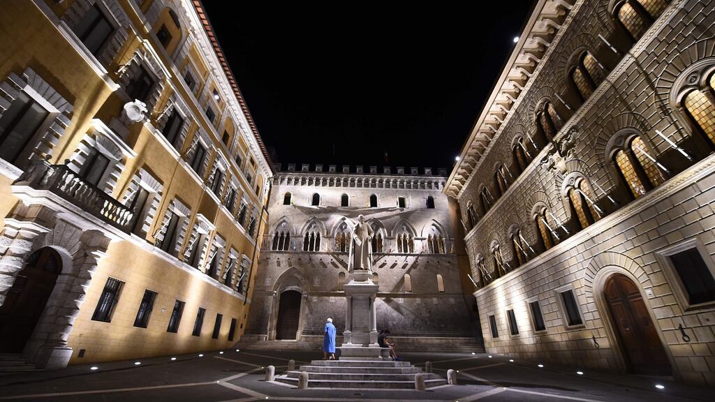 Monte dei Paschi is the weakest link among big lenders in the Italian banking system. Photograph: Giuseppe Pacace/AFP/Getty Images