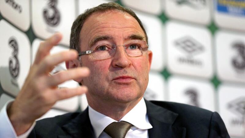 Republic of Ireland manager Martin O’Neill at the announcement of his provisional summer squad. Photograph: Donall Farmer/Inpho