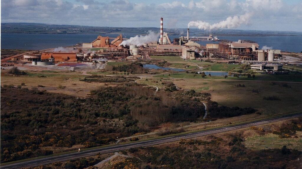The Aughinish Alumina Refinery on the Shannon Estuary near Foynes, Co Limerick