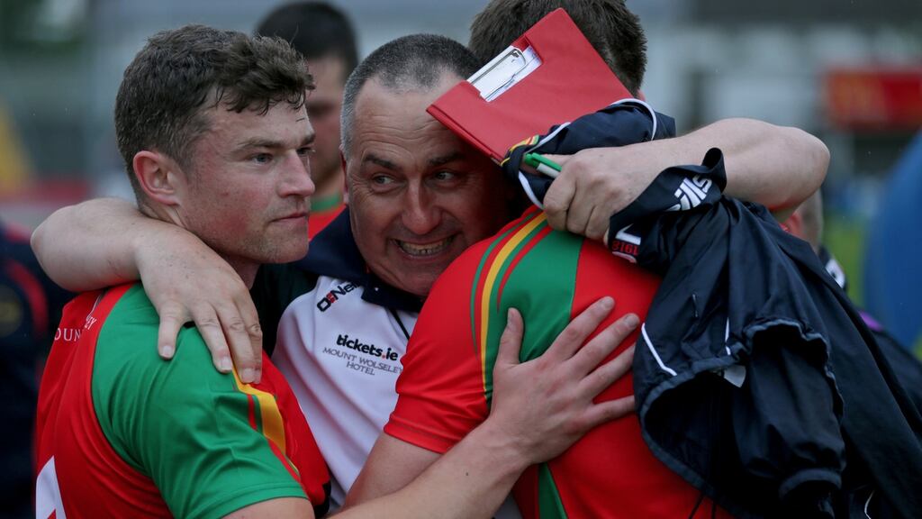 Turlough O’Brien has stepped down as manager of the Carlow football team. Photograph: Inpho