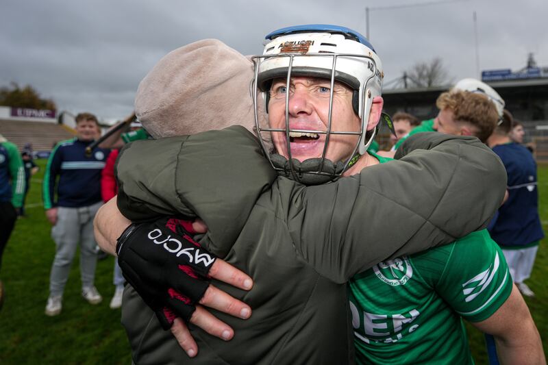 TJ Reid of Ballyhale Shamrocks celebrates. Photograph: James Lawlor/Inpho