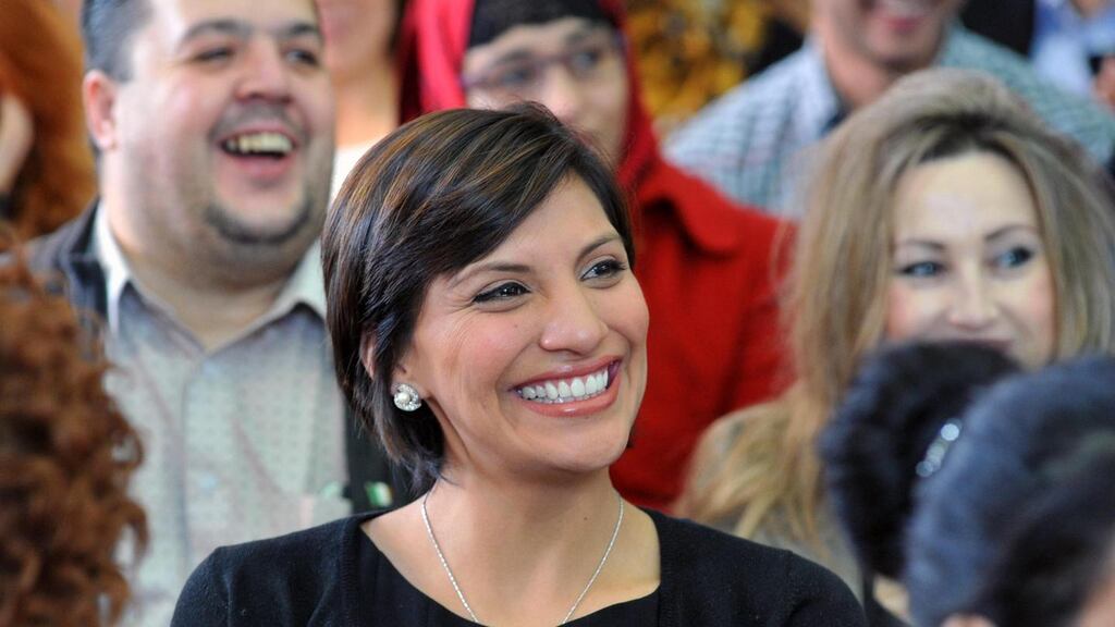 New citizen Maria Guaman from Ecuador at the citizenship ceremony in UCC. Photograph: Daragh Mc Sweeney/Provision