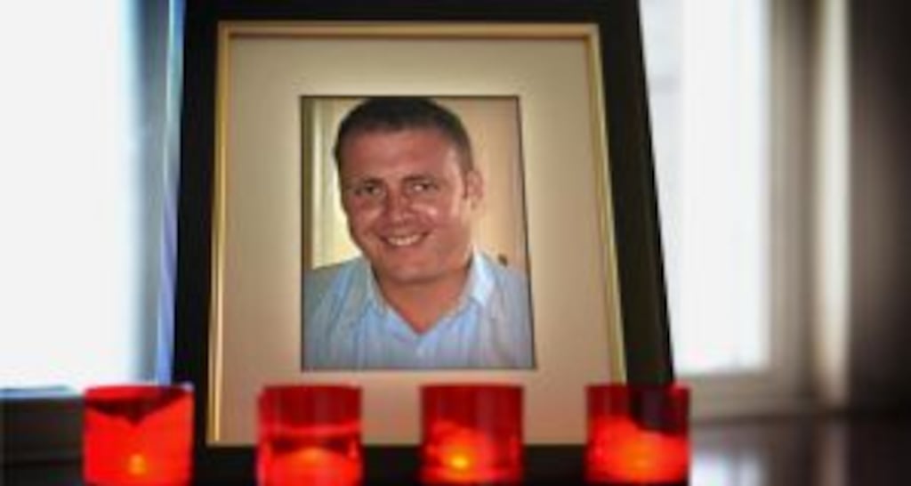 Garda Adrian Donohoe. Photograph: Dara Mac Dónaill/The Irish Times