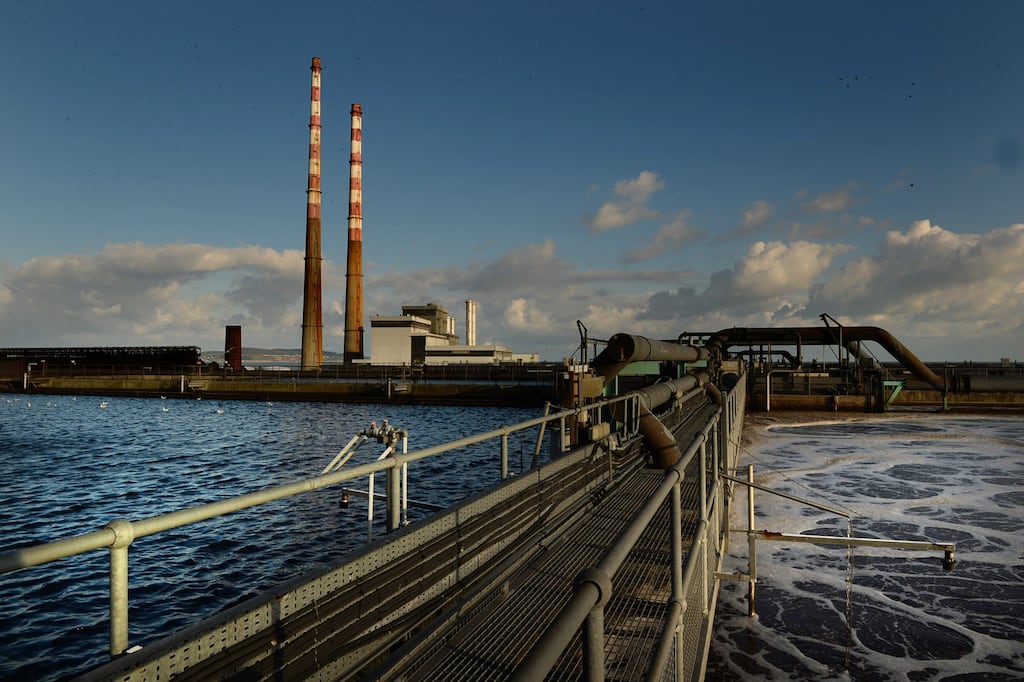 Ringsend water treatement plant. Uisce Éireann has said previously that the State‘s water and sewerage systems 'are in a desperate state' because of 'extraordinary complacency' and 'passive indifference'. Photograph: Cyril Byrne