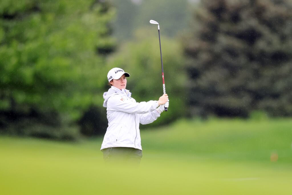 Leona Maguire in action on the LPGA Tour. Photograph: Mike Stobe/Getty