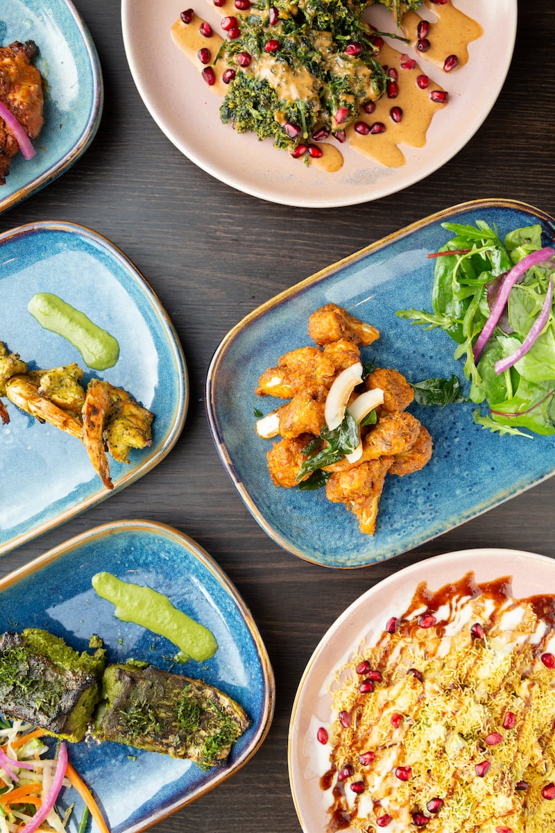 While the food leans toward the south of India, it also has dishes from other regions, with some creative slants to bring an individual take. Photograph: Killian Broderick