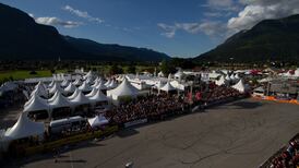 On the road again,  to a BMW biker festival