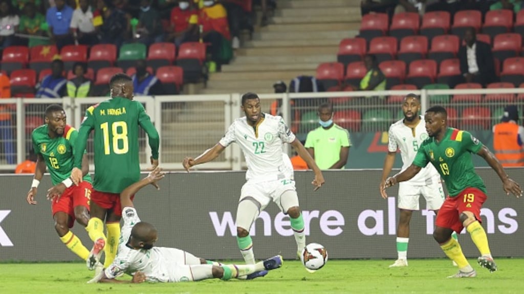 Cameroon’s win over the Comoros Islands was overshadowed by tragedy off the pitch. Photograph: Fareed Kotb/Anadolu Agency via Getty Images