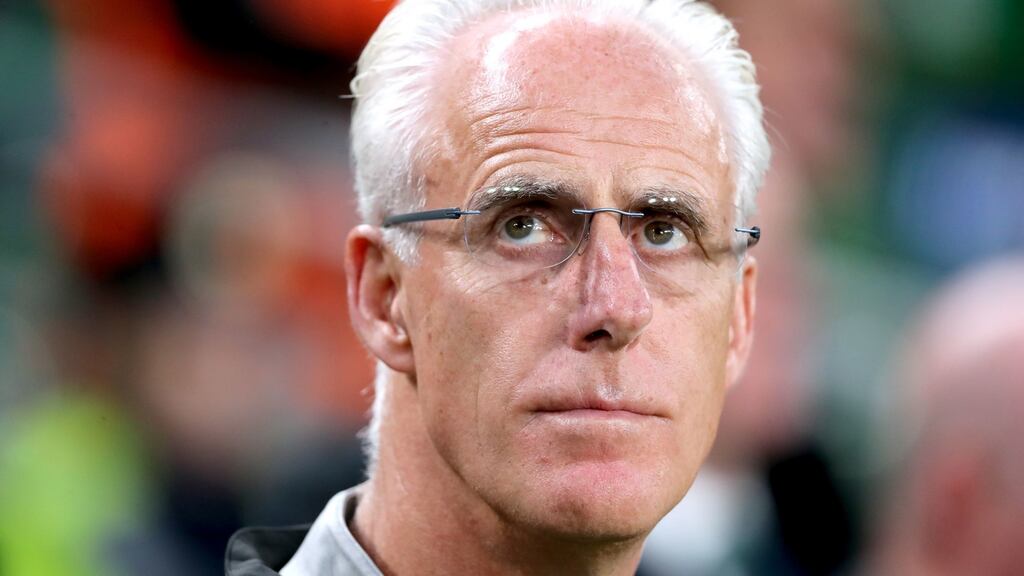 Ireland manager Mick McCarthy is self-isolating at his home in London after near neighbours tested positive for coronavirus. Photograph: Niall Carson/PA Wire.