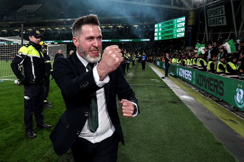 The Shamrock Rovers runaway train leaves Stephen Bradley beaming