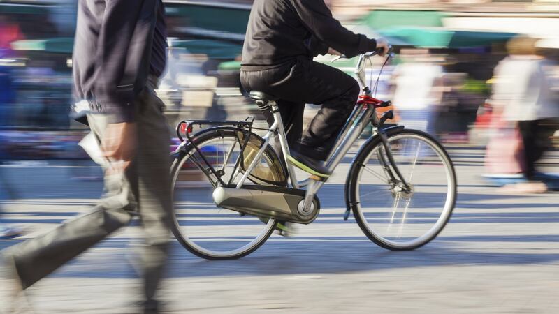 ‘There are also many cyclists who win no sympathy from motorists, truck and bus drivers because of the way they rampage through Dublin’s streets. No light is red enough, no gap between cars or worse between the sides of two double-deckers is narrow enough and no pedestrian crossing is off limits enough to prevent cyclists from charging through.’ Photograph: Getty Images