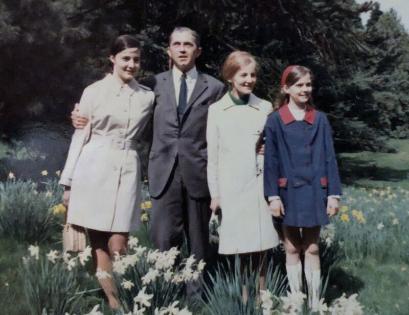 Thomas Niedermayer with his wife, Ingeborg and their daughters Gabriele (left) and Renate (right). Photograph: Handout/PA