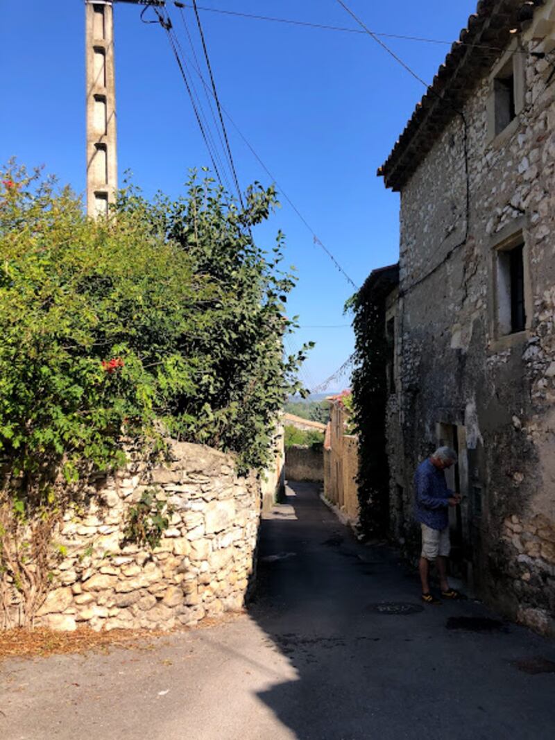 The village is on a hill, and at the bottom of that hill is the Gardon, the major river of the region
