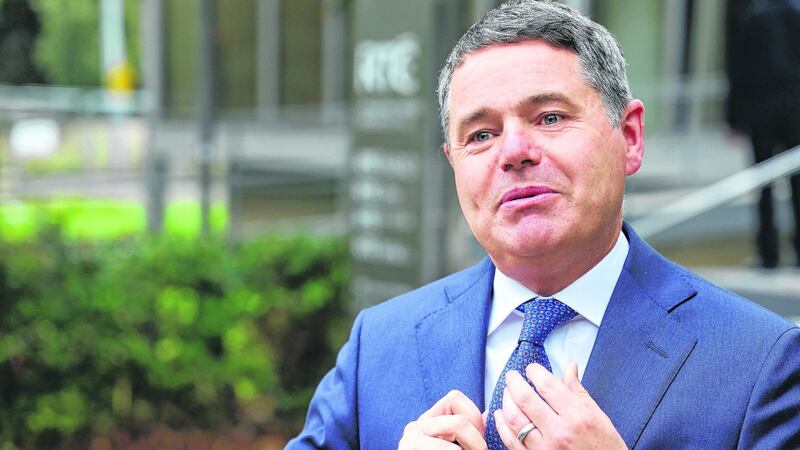 Paschal Donohoe’s objections to the ‘at least’ formulation were that it could be used as a basis for further increases. Photograph: Nick Bradshaw