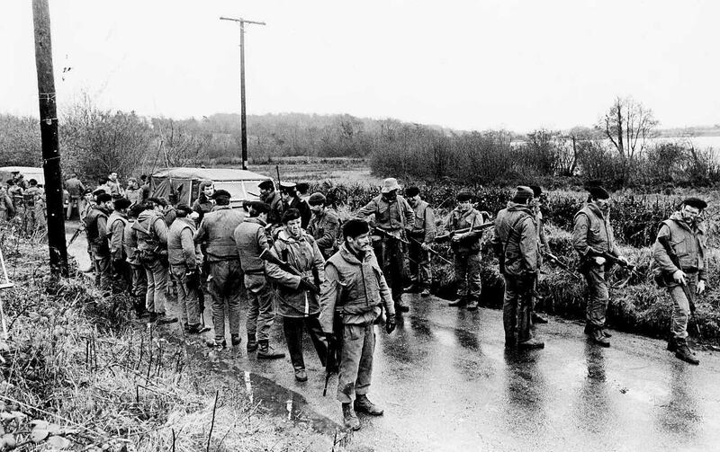Soldiers join the search for Don Tidey. Photograph: Pat Langan/The Irish Times