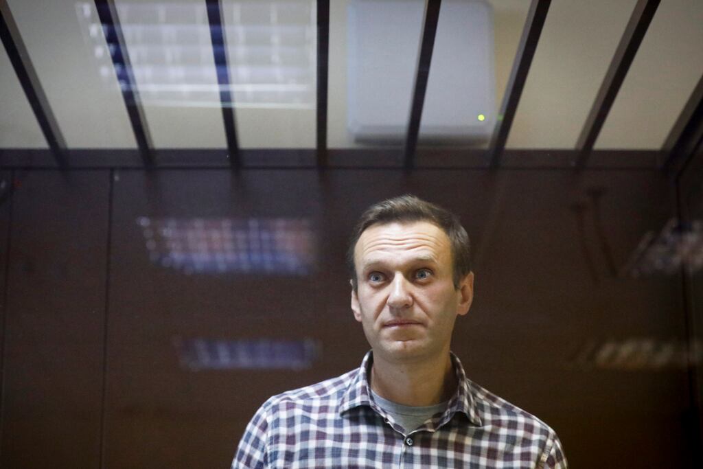 Alexei Navalny: serving sentences totalling 11-and-a-half years on charges including fraud and contempt of court. Photograph:: Alexander Zemlianichenko/AP