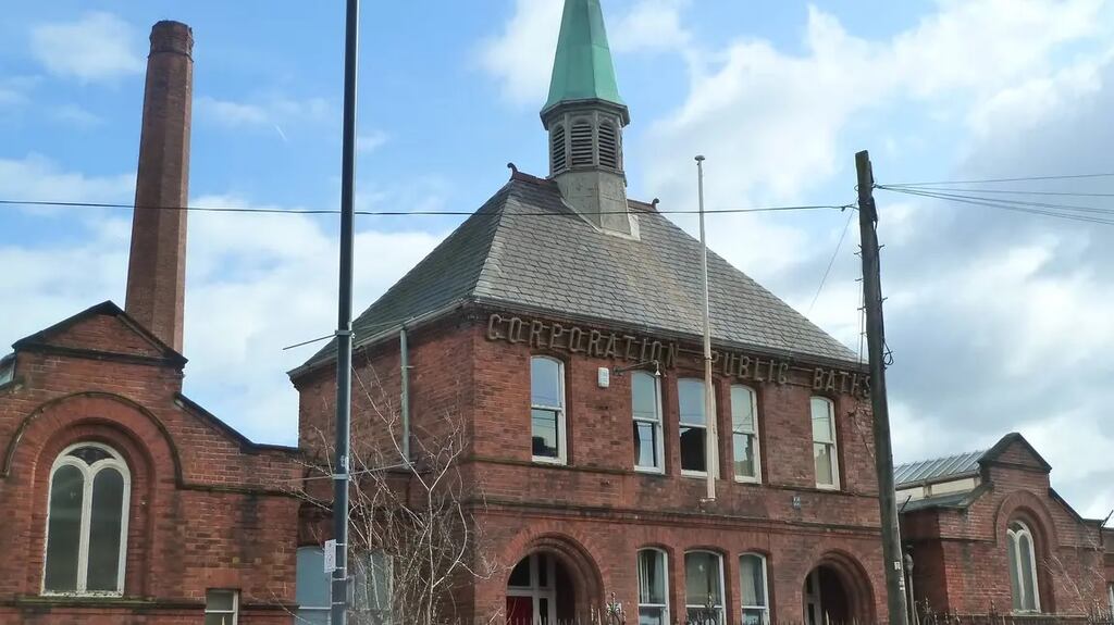 The recently restored Templemore Baths in Belfast – the only surviving Victorian public baths on the island of Ireland. Photograph: Courtesy of The National Lottery Heritage Fund