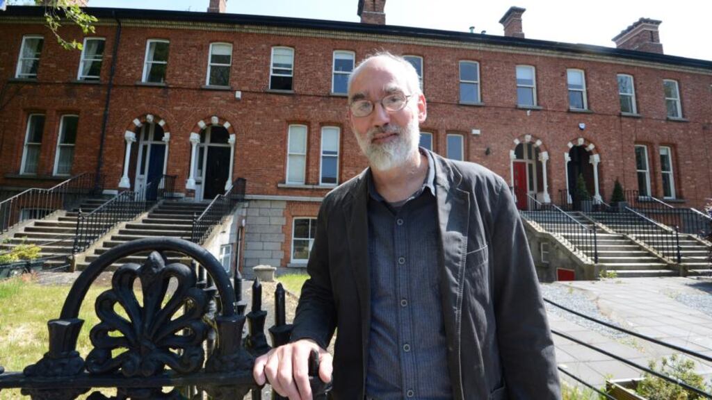Architect Tom McGimsey outside No 38 Northumberland Road. Photograph: Cyril Byrne