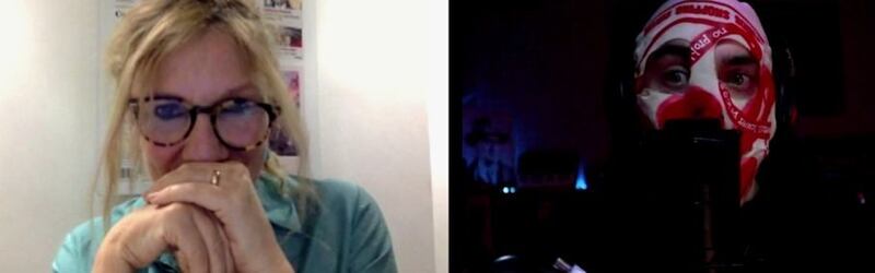 Blindboy Boatclub and in conversation with Irish Times columnist Hilary Fannin during The Irish Times Winter Nights festival on Monday