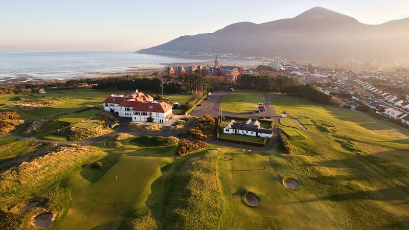 Royal County Down Golf Course beneath the Mourne Mountains