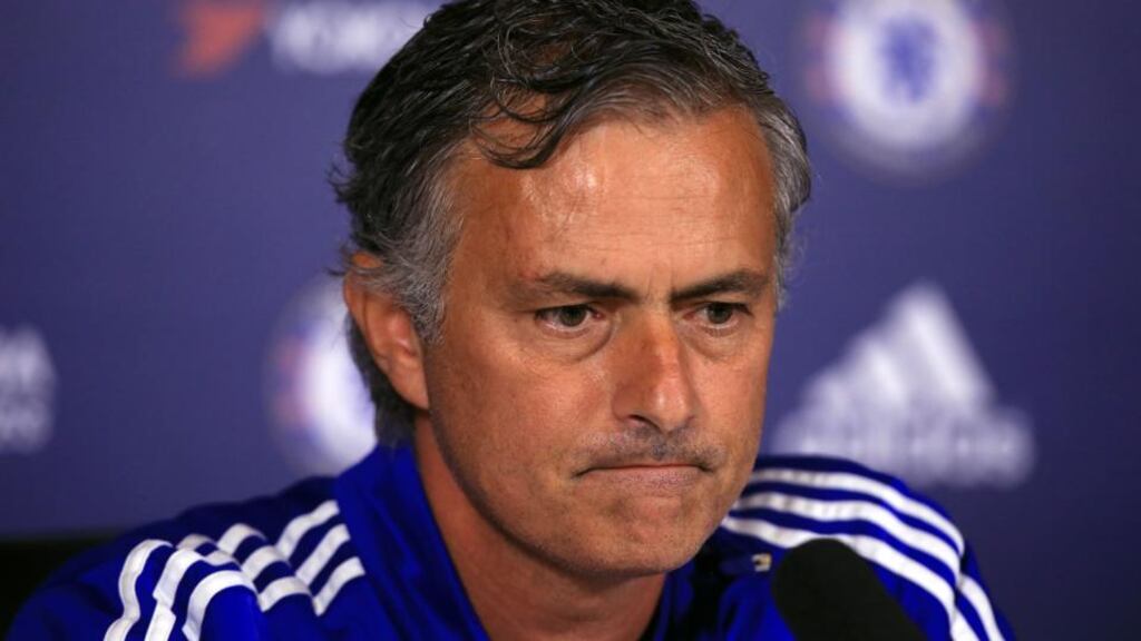 Chelsea manager José Mourinho refused to comment on rumours linking the club with Paul Pogba and John Stones. Photograph: PA.