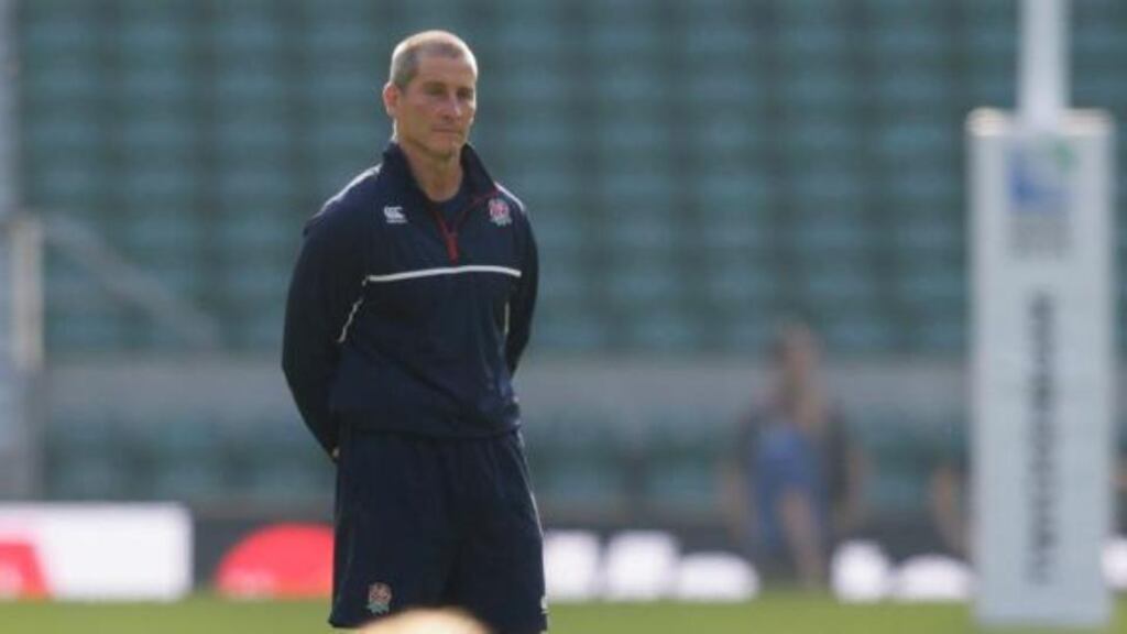 “We’re obviously aware of what’s at stake. You don’t have to be a rocket scientist to work it out,” says England coach Stuart Lancaster of his side’s World Cup clash with Australia. Henry Browne/Reuters