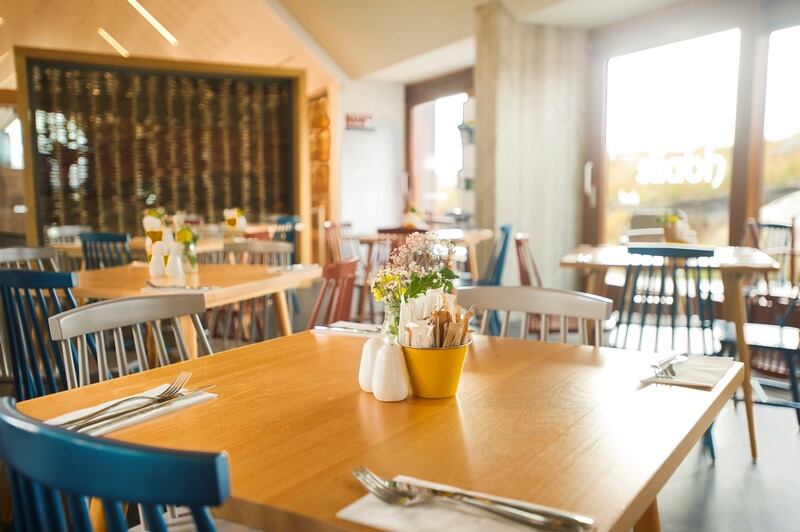 Cafe space at the visitor centre. Photograph: icpconamara.ie