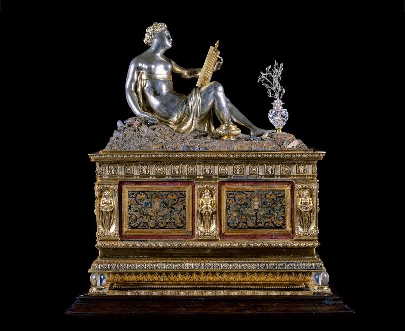 Wenzel Jamnitzer, Writing Casket with an Allegory of Philosophy, Nuremberg, 1562. Dresden, Green Vault, Staatliche Kunstsammlungen. Copyright: Massimo Listri