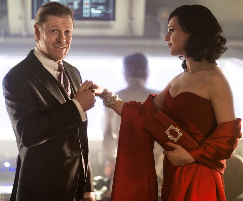 Snowpiercer: Sean Bean with Lena Hall. Photograph: TNT/Netflix