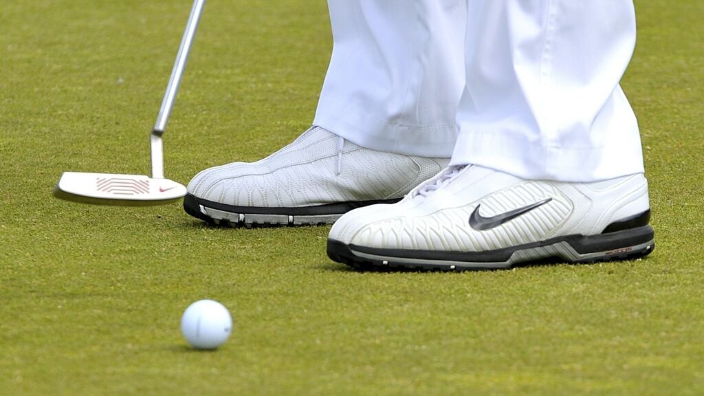 Nike’s decision to pull out of golf equipment manufacture leaves four-time major winner Rory McIlroy and former world number one Tiger Woods in the market for new clubs. Photograph: Rebecca Naden/PA